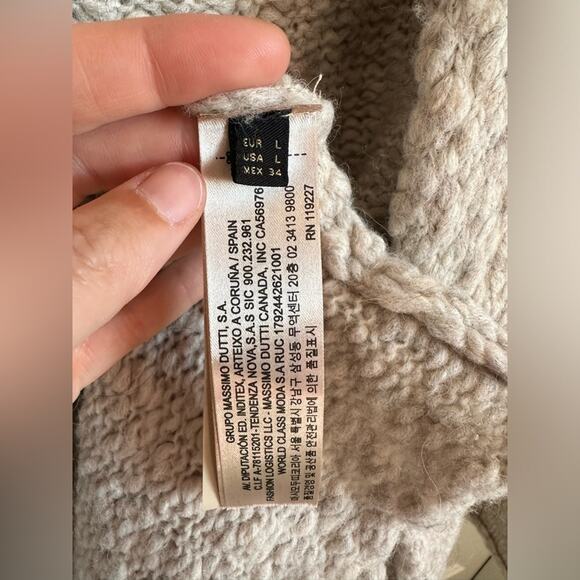 Massimo Dutti Made in Italy Sweater Coat - Picture 4 of 8